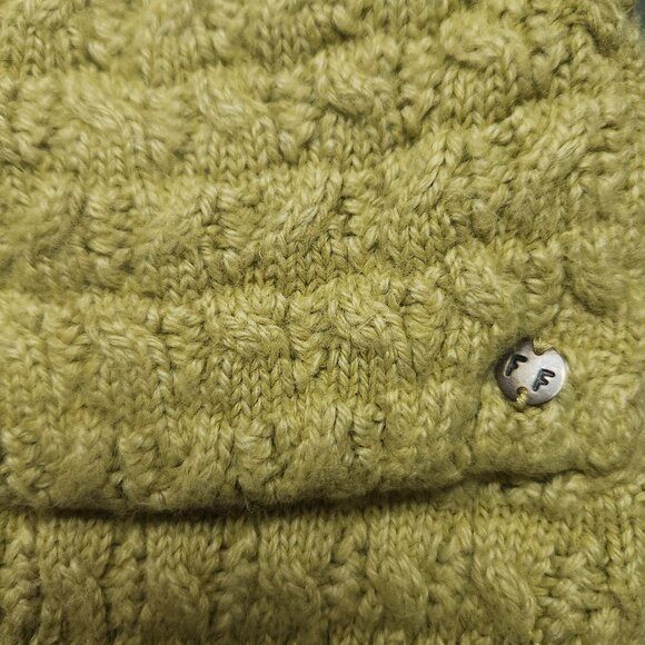 Fat Face Open Front Knit Cardigan Size 6 Yellowish Green - Picture 6 of 11
